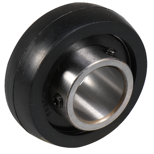 FJ-SBR Series Bearing Inserts With Rubber Outer and Grub Screw Locking