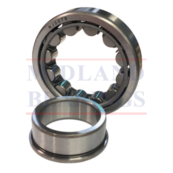 NJ206EJ Cylindrical Roller Bearing STEEL CAGE