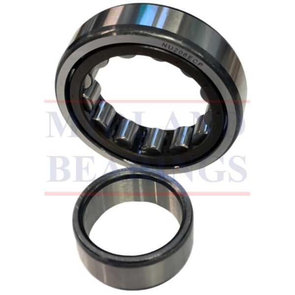 NU204ECP Cylindrical Roller Bearing NYLON CAGE